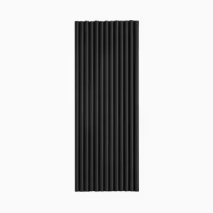 Pajita Plástico PP Reutilizable 20 cm Negro