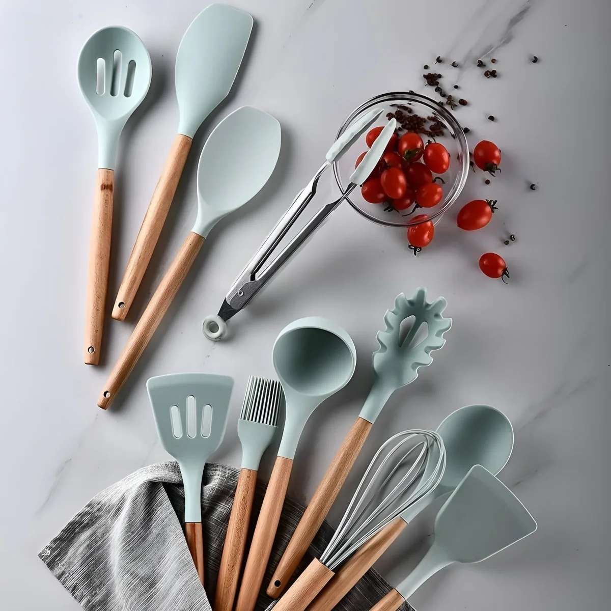 Juego de utensilios de cocina de silicona 11 unidades - Imagen 2