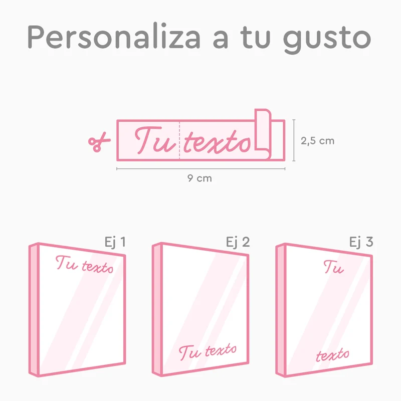Vinilo Personalizado Rojo - Tamaño S (2.5 x 9 cm) - Imagen 6