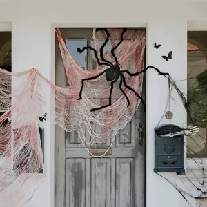Tela Decorativa Manchas Rojas 0.72 x 9.8 m