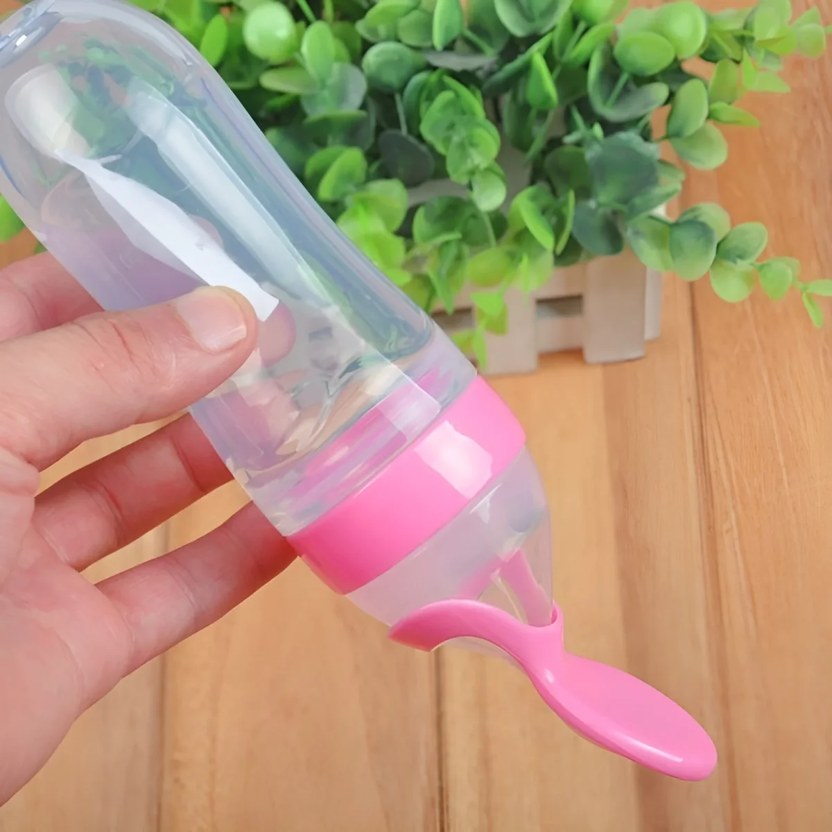 Botella de silicona con cuchara y cubierta 90ml - Imagen 7