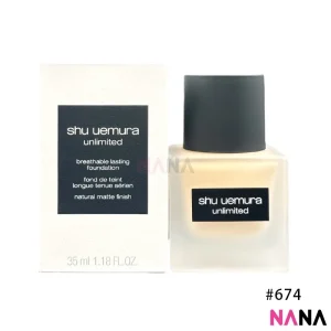 Shu Uemura Asian Skin Unlimited Breathable Lasting Foundation Natural Semi-Matte SPF24 PA+++ #674 35ml